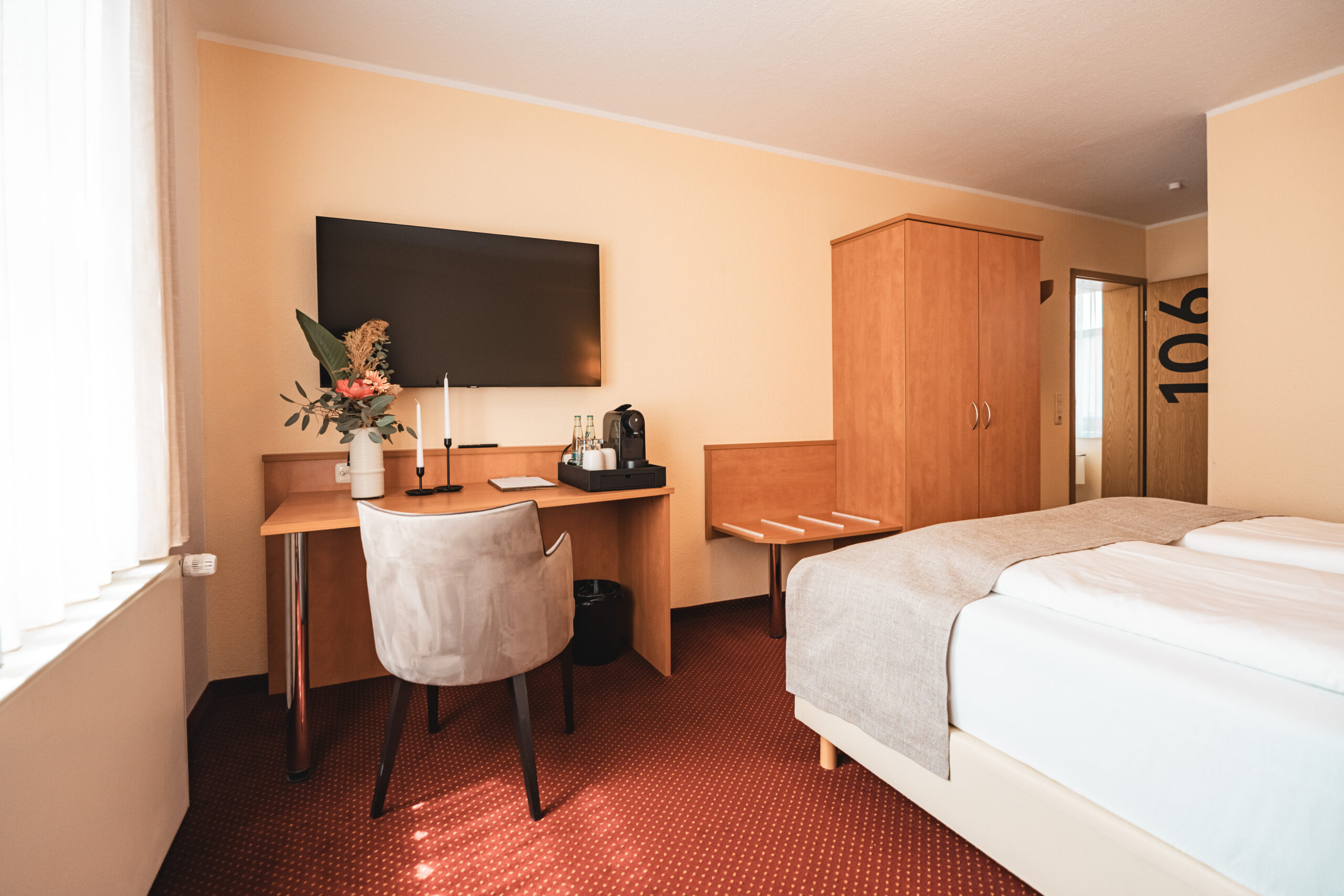 Doppelzimmer zur Einzelnutzung im Hotel Filet und Freunde Oelsnitz